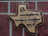 Small Texas Shaped Barbed Wire Plaque